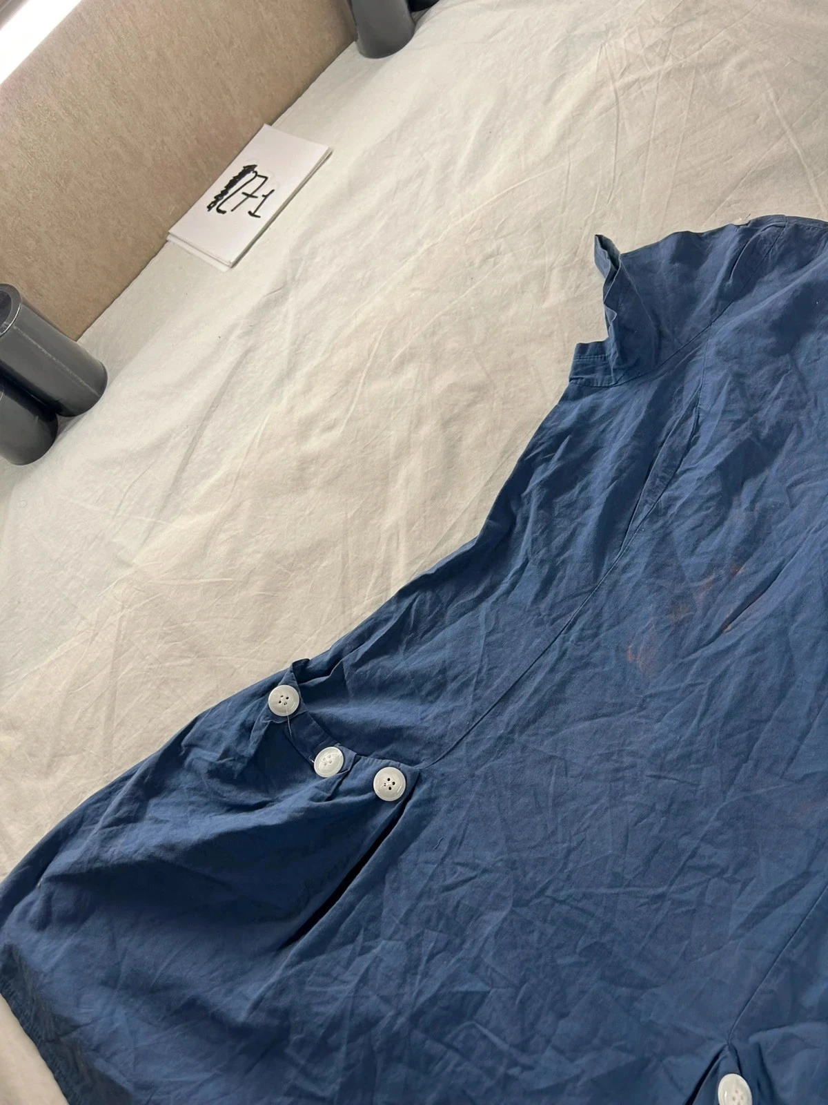 Casual blauwe misslook jurk maat M – photo 4